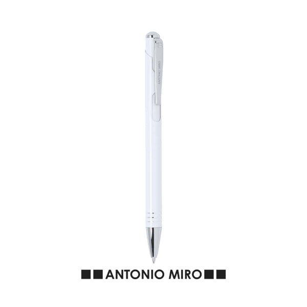 Penna a Sfera Helmor bianco - personalizzabile con logo
