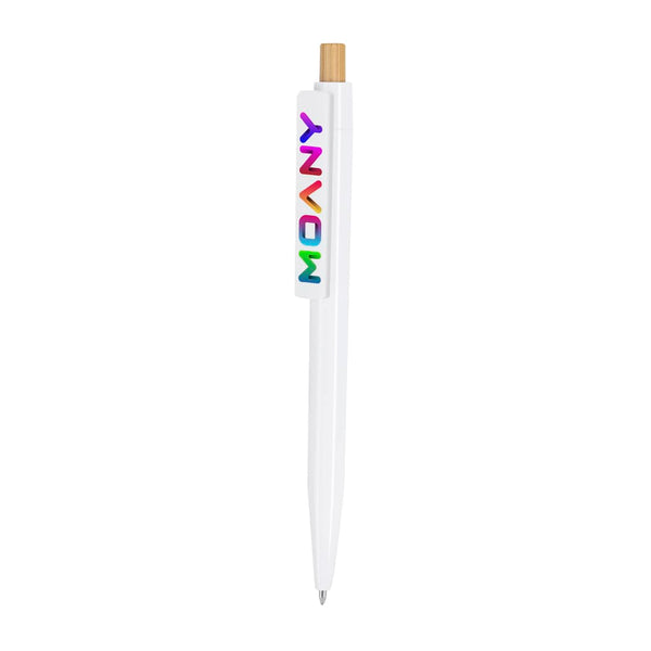 Penna a Sfera Icarus bianco - personalizzabile con logo