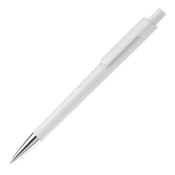 Penna a sfera Illusion Bianco / bianco - personalizzabile con logo