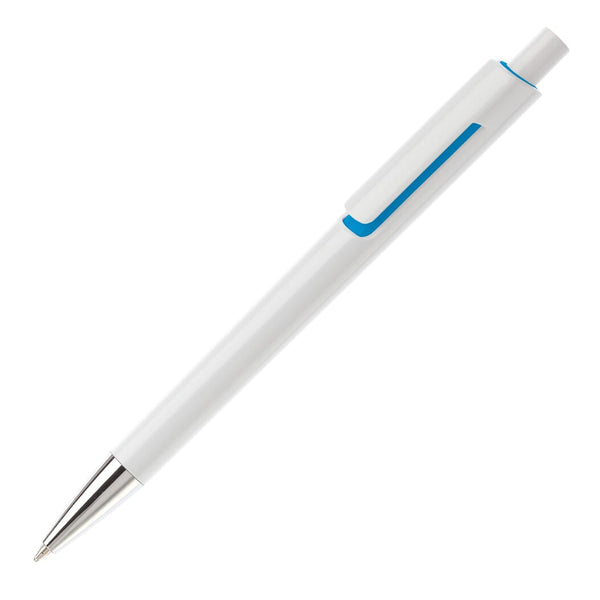 Penna a sfera Illusion Bianco / blu - personalizzabile con logo