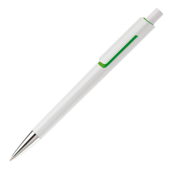 Penna a sfera Illusion Bianco / verde - personalizzabile con logo