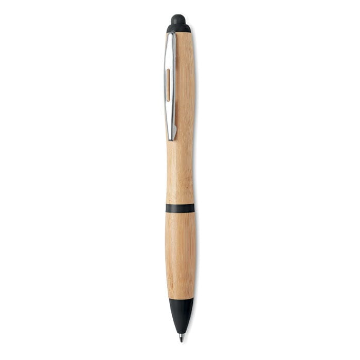Penna a sfera in ABS e bamboo - personalizzabile con logo