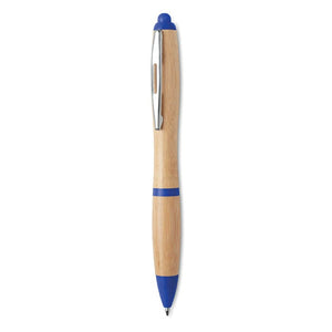 Penna a sfera in ABS e bamboo - personalizzabile con logo