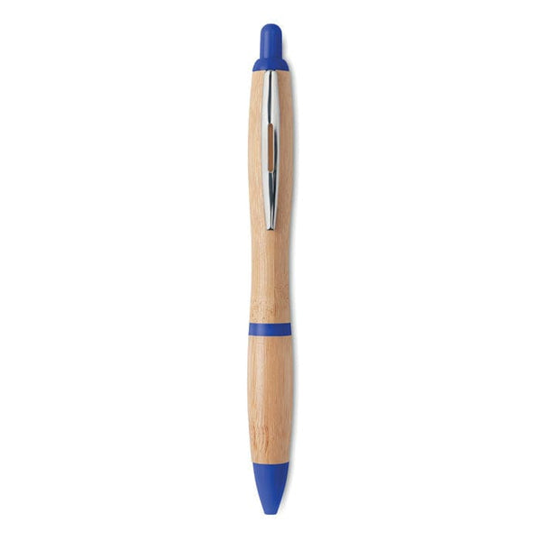 Penna a sfera in ABS e bamboo royal - personalizzabile con logo