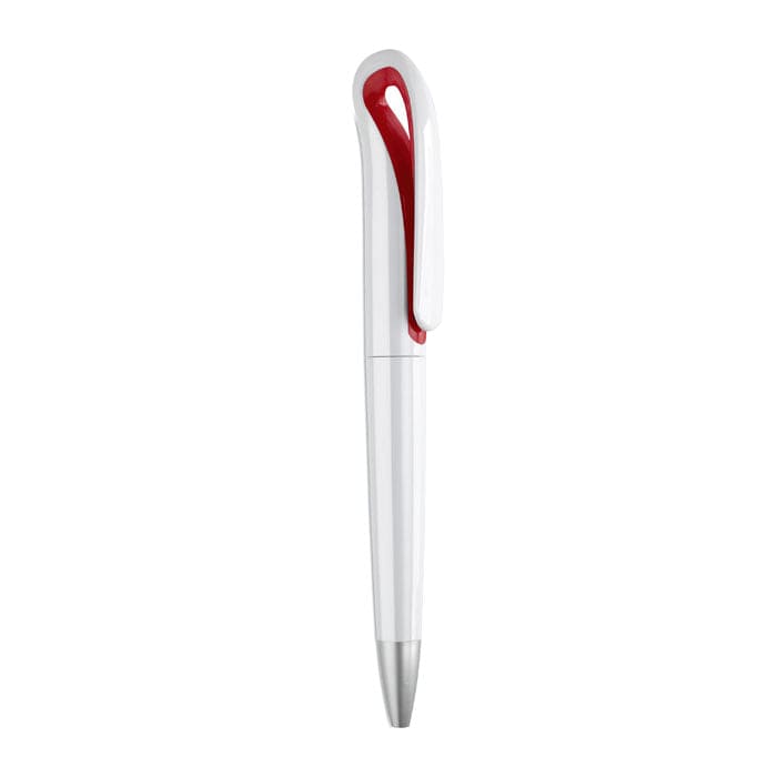 Penna a sfera in ABS punta touch screen rosso - personalizzabile con logo