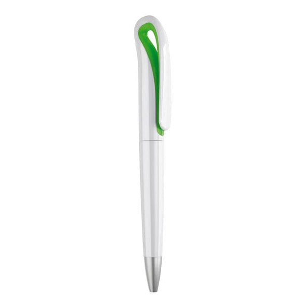 Penna a sfera in ABS punta touch screen verde calce - personalizzabile con logo