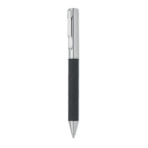 Penna a sfera in acciaio blu ink Nero - personalizzabile con logo