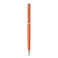 Penna a sfera in alluminio arancione - personalizzabile con logo