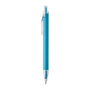 Penna a sfera in alluminio Azzurro - personalizzabile con logo