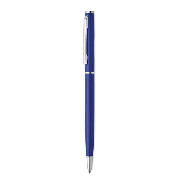 Penna a sfera in alluminio Blu - personalizzabile con logo