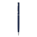 Penna a sfera in alluminio blu navy - personalizzabile con logo