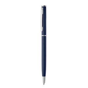 Penna a sfera in alluminio blu navy - personalizzabile con logo