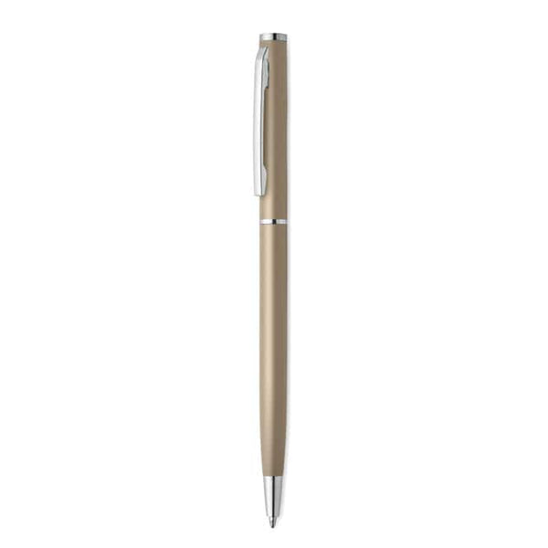 Penna a sfera in alluminio Champagne - personalizzabile con logo