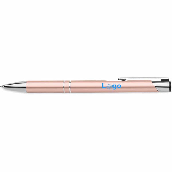 Penna a sfera in alluminio eco bianco - personalizzabile con logo