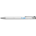 Penna a sfera in alluminio eco Color argento - personalizzabile con logo