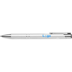 Penna a sfera in alluminio eco Color argento - personalizzabile con logo