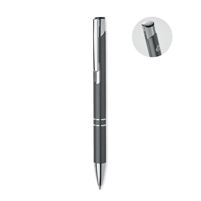 Penna a sfera in alluminio eco grigio - personalizzabile con logo
