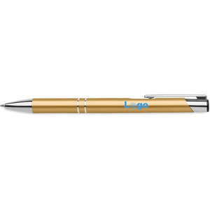 Penna a sfera in alluminio eco Oro - personalizzabile con logo