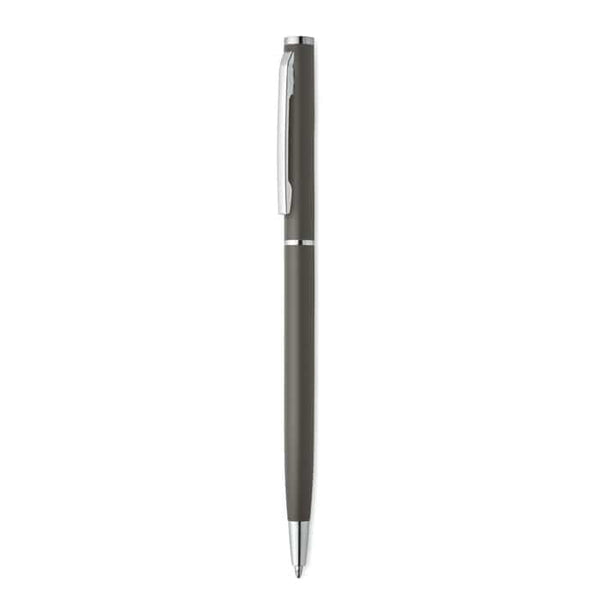 Penna a sfera in alluminio grigio - personalizzabile con logo