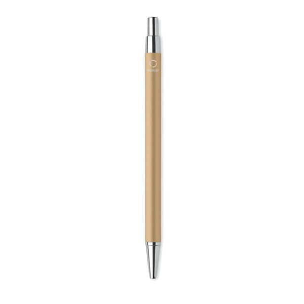 Penna a sfera in alluminio riciclato Oro - personalizzabile con logo
