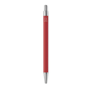 Penna a sfera in alluminio riciclato Rosso - personalizzabile con logo