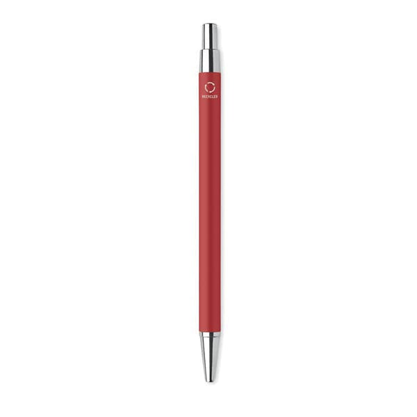 Penna a sfera in alluminio riciclato Rosso - personalizzabile con logo