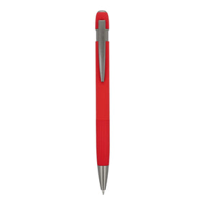 Penna a sfera in alluminio Toulouse Softtouch - personalizzabile con logo