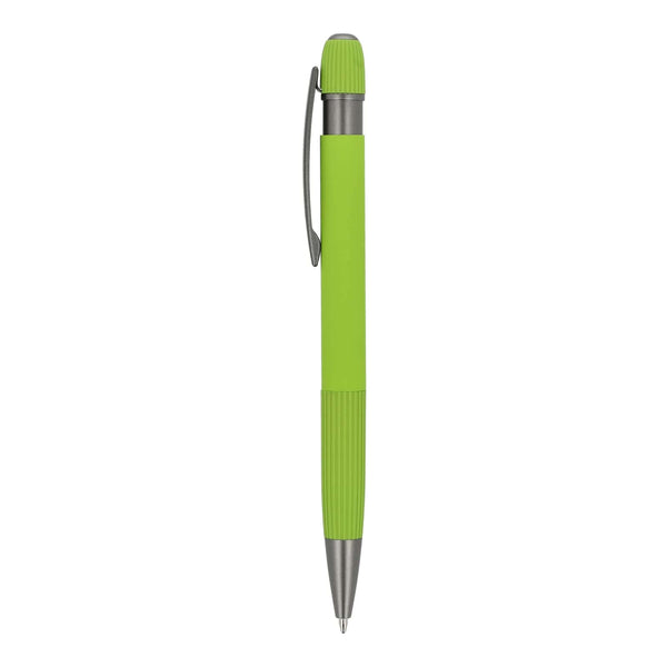Penna a sfera in alluminio Toulouse Softtouch - personalizzabile con logo