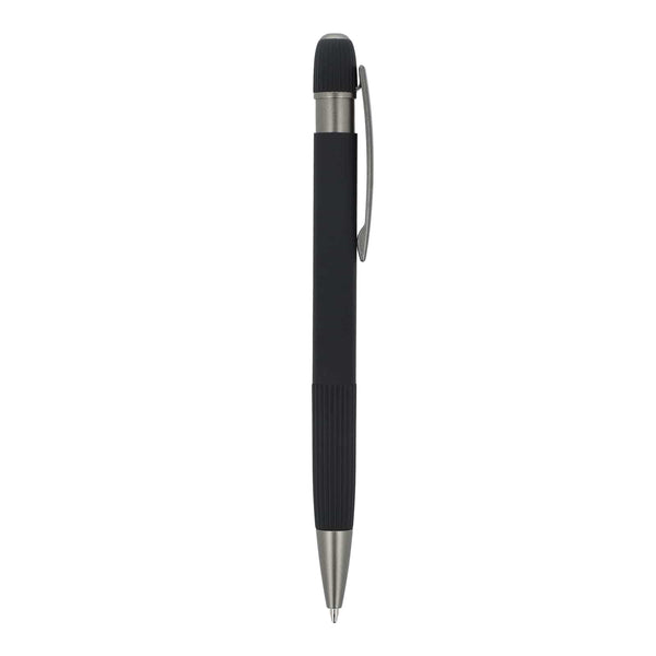 Penna a sfera in alluminio Toulouse Softtouch - personalizzabile con logo