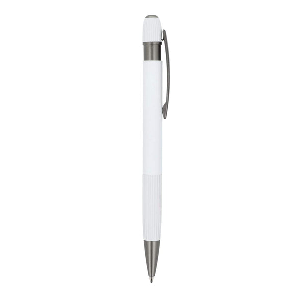 Penna a sfera in alluminio Toulouse Softtouch - personalizzabile con logo
