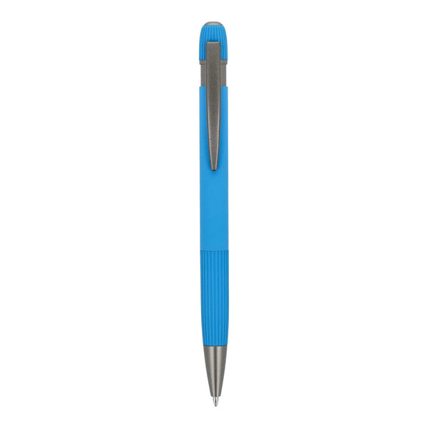 Penna a sfera in alluminio Toulouse Softtouch - personalizzabile con logo