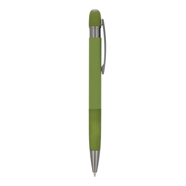 Penna a sfera in alluminio Toulouse Softtouch - personalizzabile con logo