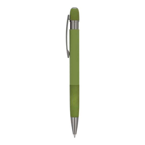 Penna a sfera in alluminio Toulouse Softtouch - personalizzabile con logo