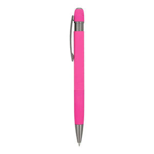 Penna a sfera in alluminio Toulouse Softtouch - personalizzabile con logo