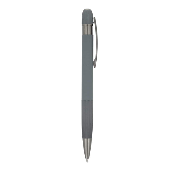 Penna a sfera in alluminio Toulouse Softtouch - personalizzabile con logo