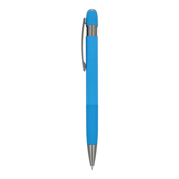 Penna a sfera in alluminio Toulouse Softtouch - personalizzabile con logo