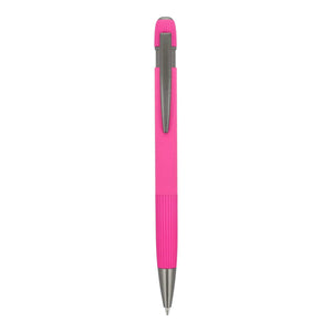 Penna a sfera in alluminio Toulouse Softtouch - personalizzabile con logo
