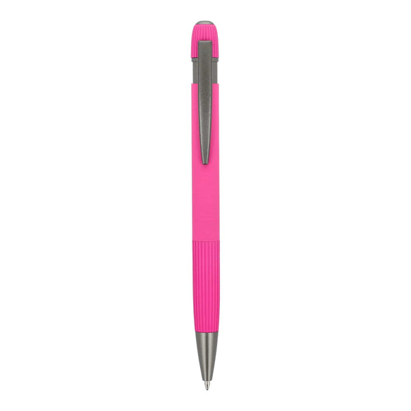 Penna a sfera in alluminio Toulouse Softtouch - personalizzabile con logo