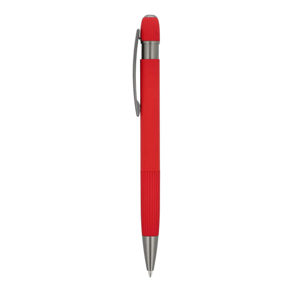 Penna a sfera in alluminio Toulouse Softtouch - personalizzabile con logo