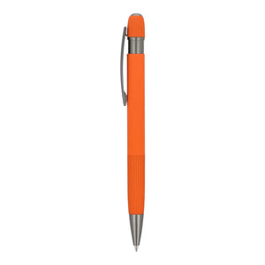 Penna a sfera in alluminio Toulouse Softtouch - personalizzabile con logo