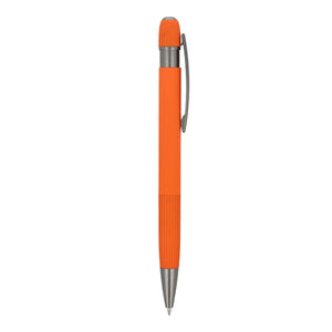 Penna a sfera in alluminio Toulouse Softtouch - personalizzabile con logo