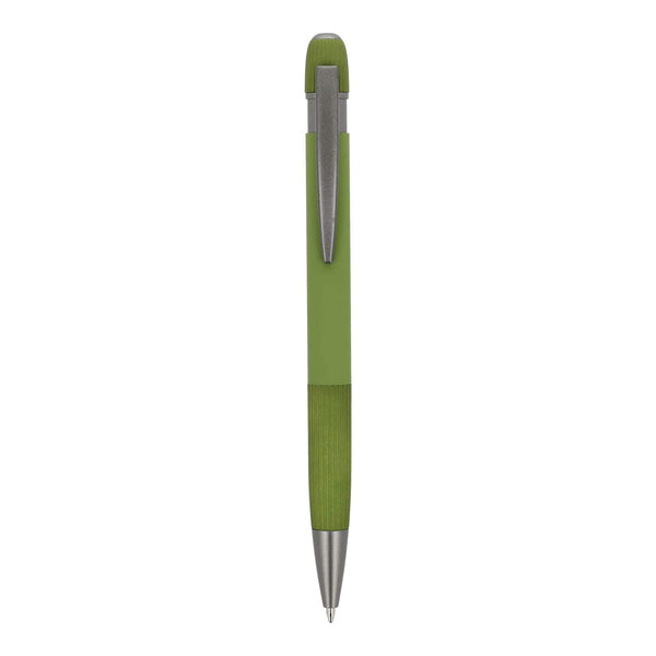 Penna a sfera in alluminio Toulouse Softtouch - personalizzabile con logo