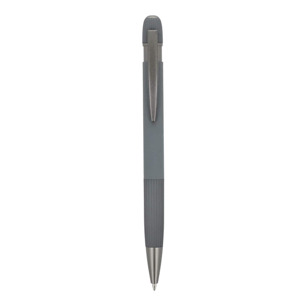 Penna a sfera in alluminio Toulouse Softtouch - personalizzabile con logo