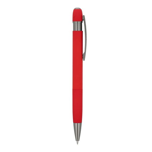 Penna a sfera in alluminio Toulouse Softtouch - personalizzabile con logo