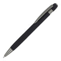 Penna a sfera in alluminio Toulouse Softtouch Nero - personalizzabile con logo