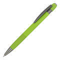 Penna a sfera in alluminio Toulouse Softtouch verde - personalizzabile con logo