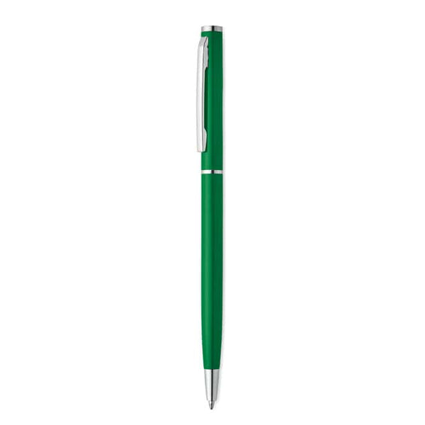 Penna a sfera in alluminio Verde - personalizzabile con logo