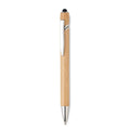 Penna a sfera in bamboo natural - personalizzabile con logo