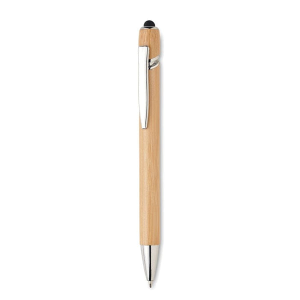 Penna a sfera in bamboo natural - personalizzabile con logo