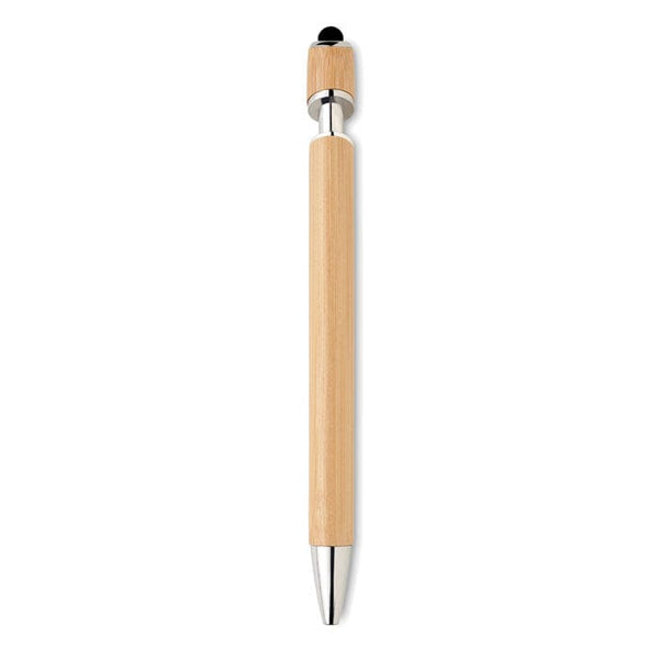 Penna a sfera in bamboo natural - personalizzabile con logo